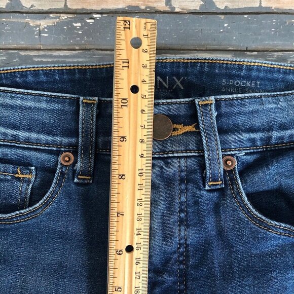 Spanx Women's 5 Pocket Ankle Skinny Stretch Comfort Jeans | sz 28 Blue - Picture 6 of 10